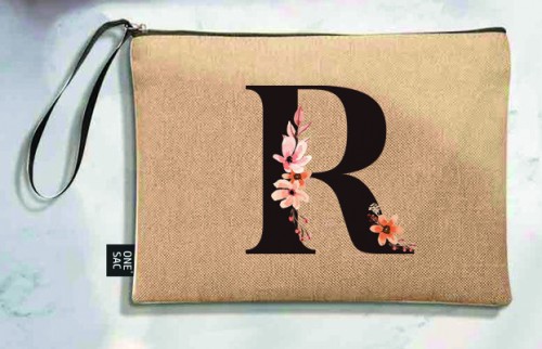 Bolso de mano letra r una pieza (diseño variado) (25×18×1 )